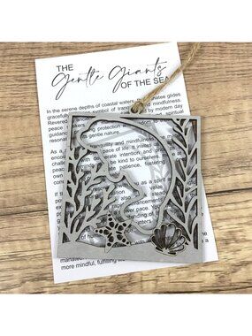 Manatee Story Card Ornament | Gentle Giants of the Sea | Tranquility & Mindfulne